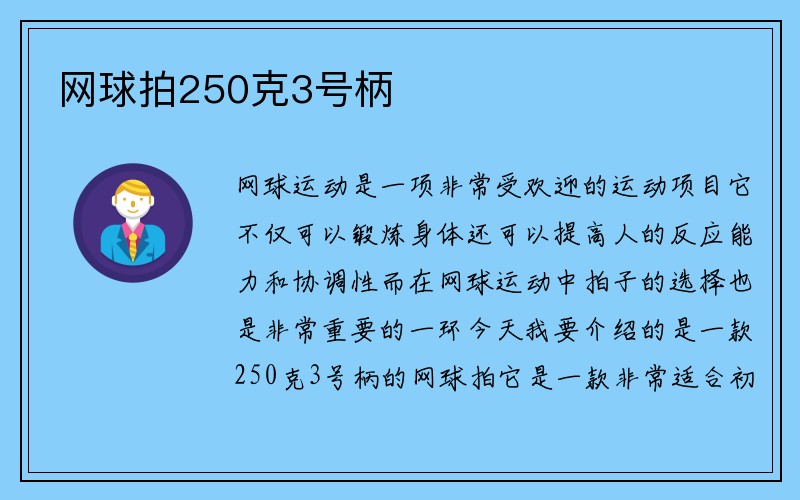 网球拍250克3号柄